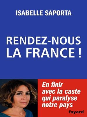 cover image of Rendez-nous la France !